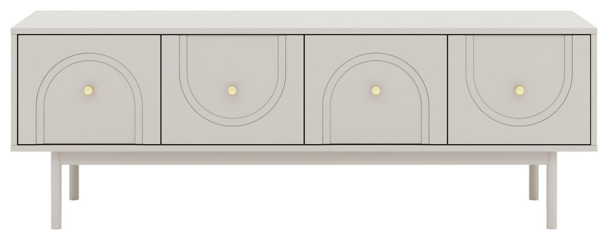 Lowboard MAZOMA Eiche Kaschmirgrau Nachbildung gold Optik B/H/T: ca. 154x53,5x39 cm MAZOMA - gold/Eiche (154,00/53,50/39,00cm) - WIPMEB