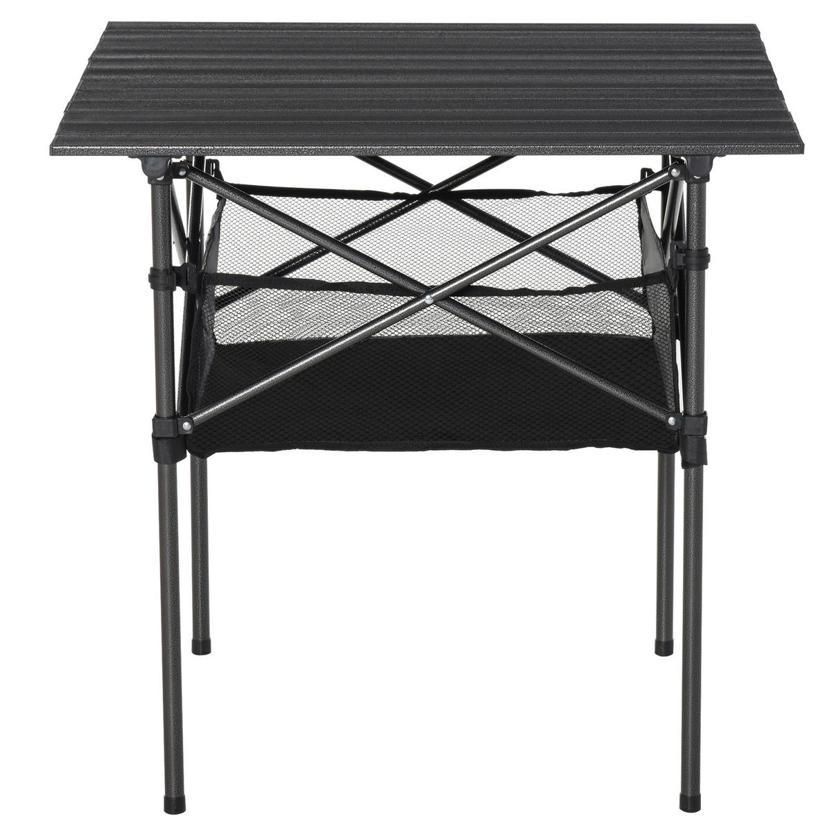 Outsunny Campingartikel B/H/L: ca. 70x70x69 cm Campingtisch - grau (69,00/70,00/70,00cm) - Outsunny