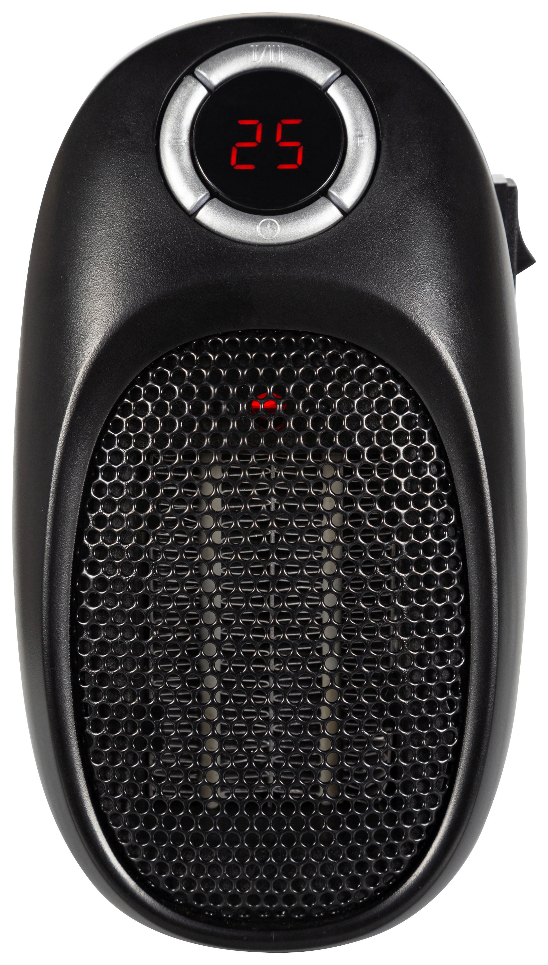 Heizlüfter WH701 schwarz Kunststoff B/H/L: ca. 12,7x16,4x9,6 cm ca. 400 W Keramik-Heizlüfter_Ora - schwarz (9,60/12,70/16,40cm)