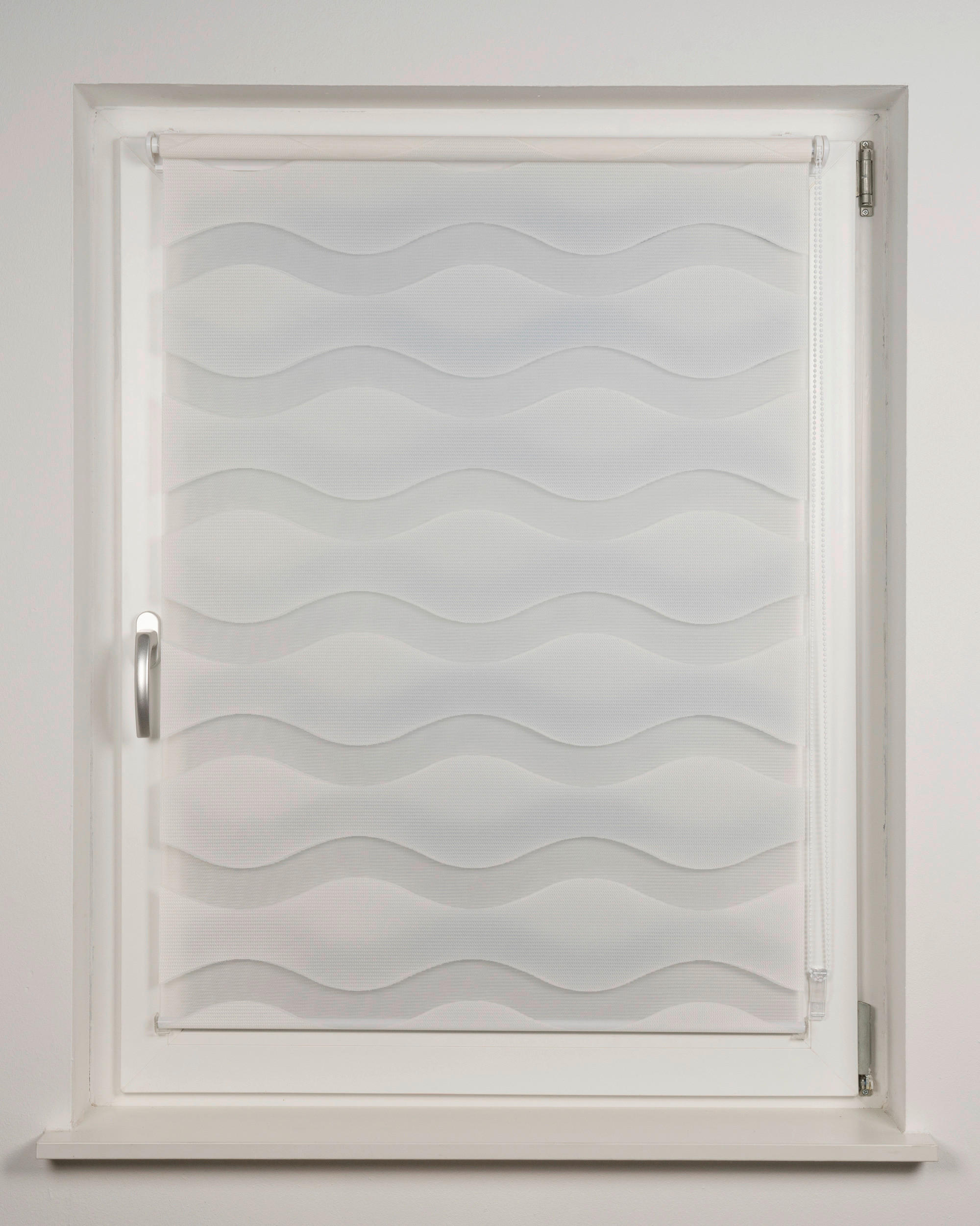 Doppelrollo weiß B/L: ca. 120x160 cm Doppelrollo_ Wave - weiß (120,00/160,00cm)