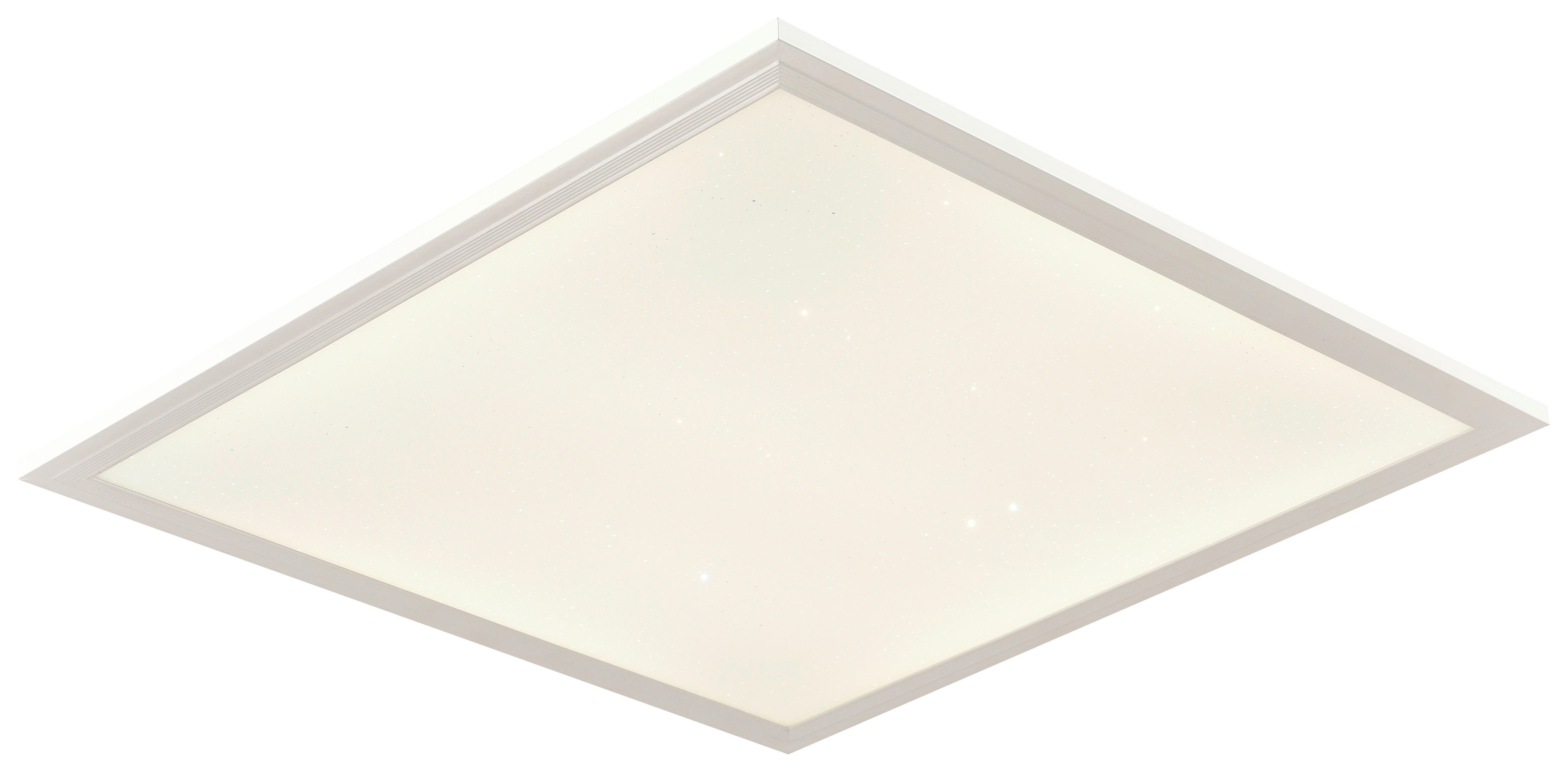 Deckenleuchte weiß Metall Kunststoff B/H/L: ca. 39,5x6,5x39,5 cm LED-Panel_Starry_Plan - weiß (39,50/39,50/6,50cm)