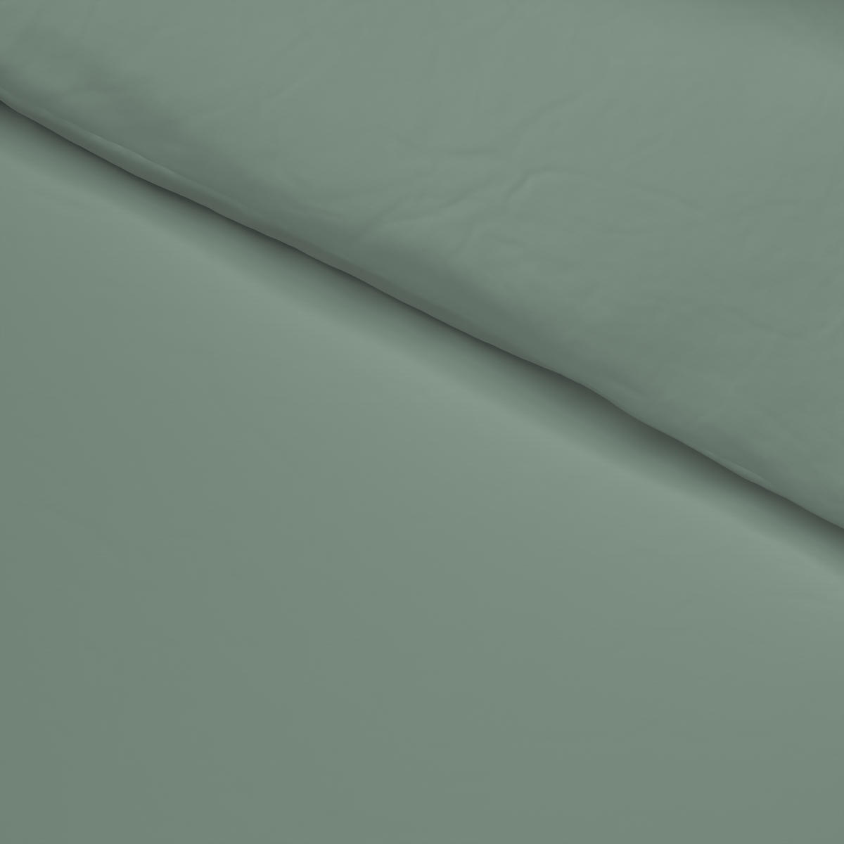 Baumwoll Bettwäsche Renforce Bettwäsche_Renforce Uni 135x200cm - salbei (135,00/200,00cm) - beau rêve