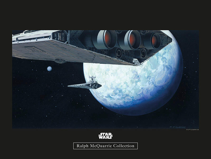 Komar Poster Star Wars Classic RMQ Hoth Orbit Star Wars B/L: ca. 40x30 cm günstig online kaufen