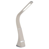 GLOBO Tischleuchte Chrom Satiniert sand PVC Kunststoff B/H/L: ca. 6,5x50x25 cm 1 Brennstellen SOPHIE - sand/Satiniert (25,00/6,50/50,00cm) - GLOBO