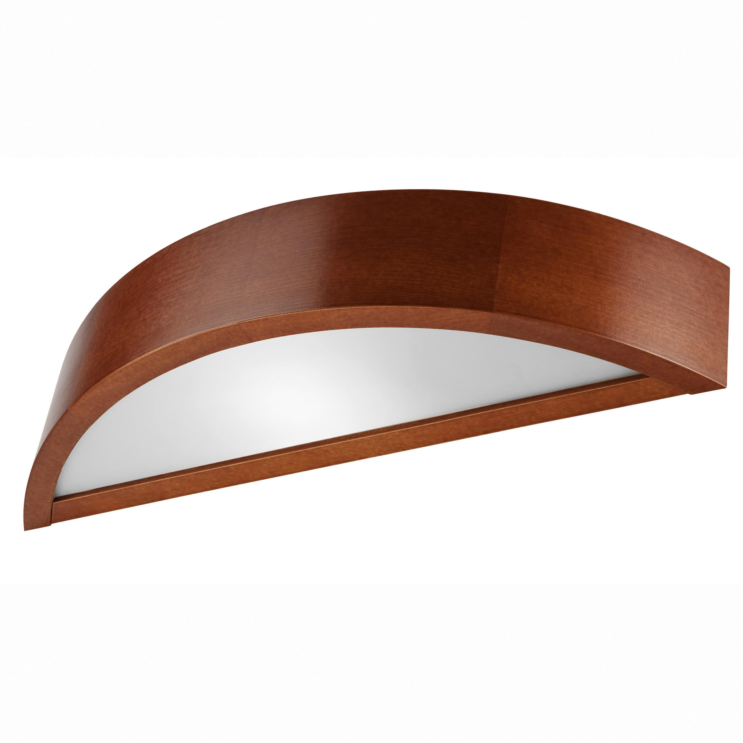 Thumbnail - Lamkur Wandleuchte rustikal Holz Glas B/H/L: ca. 12x12x44 cm E27 1 Brennstellen