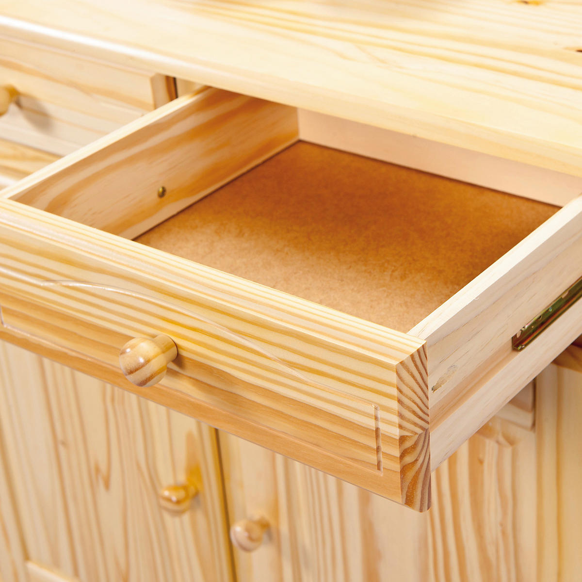Buffet Toscana natur lackiert Kiefer B/H/T: ca. 130x198x43 cm Toscana - natur (130,00/198,00/43,00cm) - Inter Link