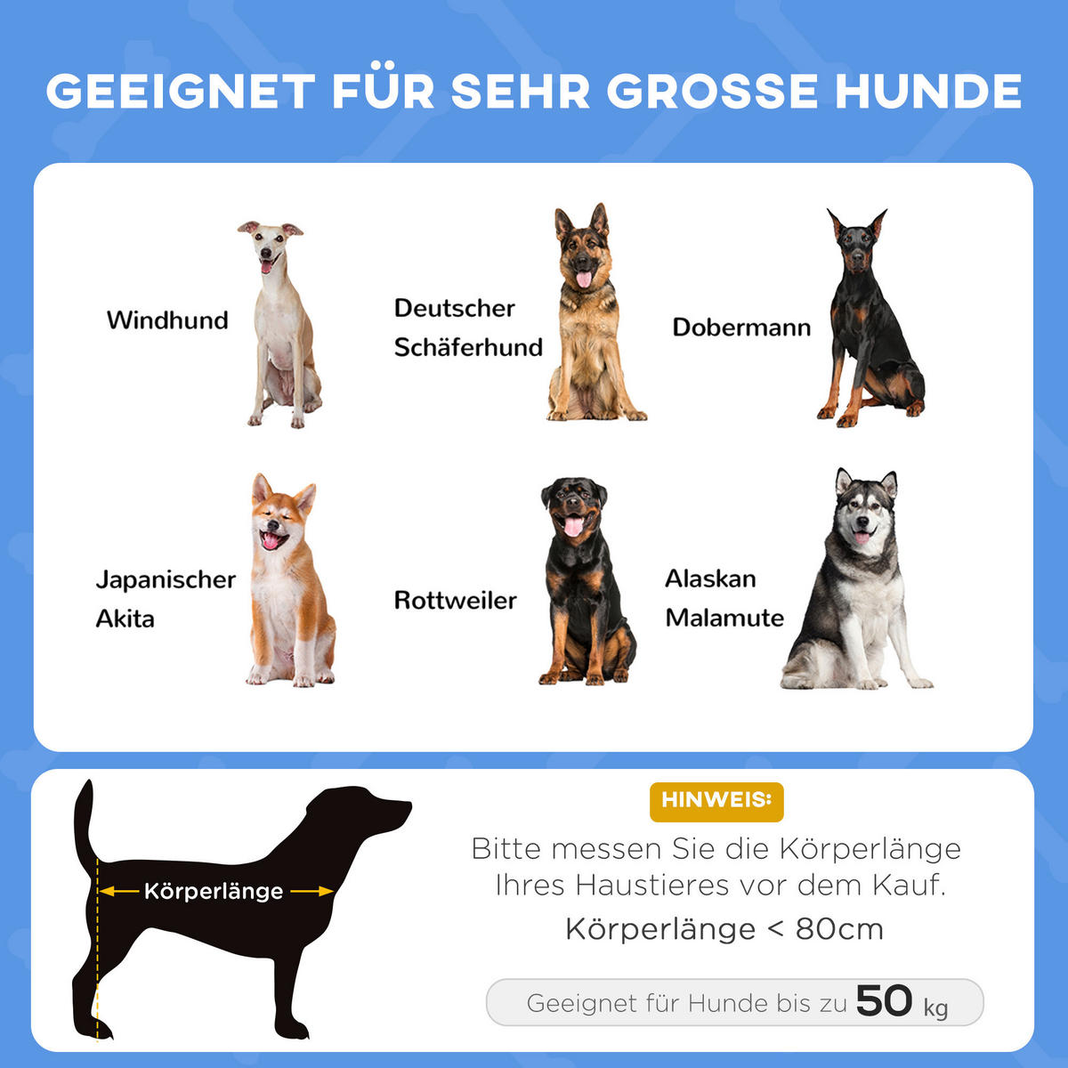 PawHut Hunde-Zubehör dunkelblau Polyester B/H/L: ca. 92x122x108 cm Hundebett - schwarz/dunkelblau (108,00/92,00/122,00cm) - PawHut