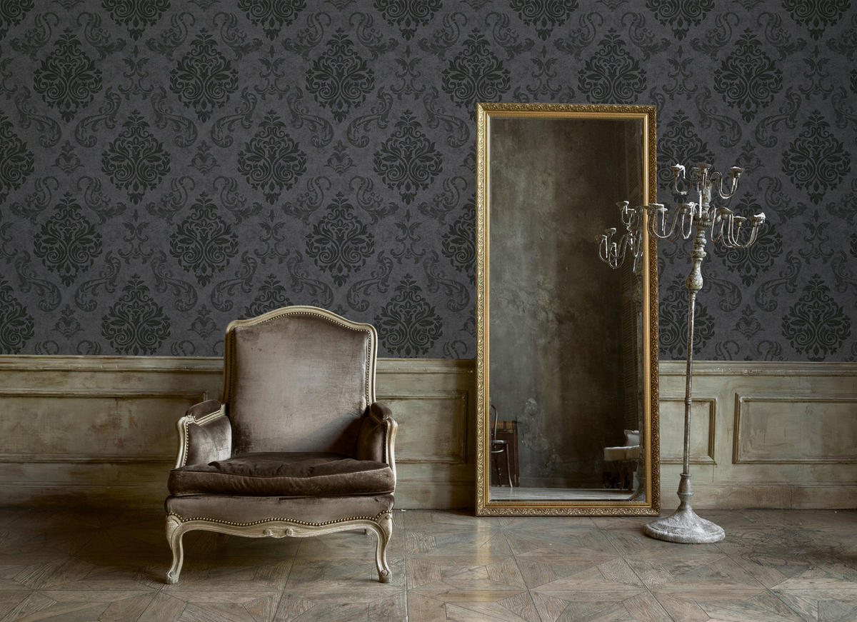 A.S.Creation Vliestapete Memory 3 Barock schwarz B/L: ca. 53x1005 cm Memory 3 - schwarz (53,00/1005,00cm) - A.S.Creation