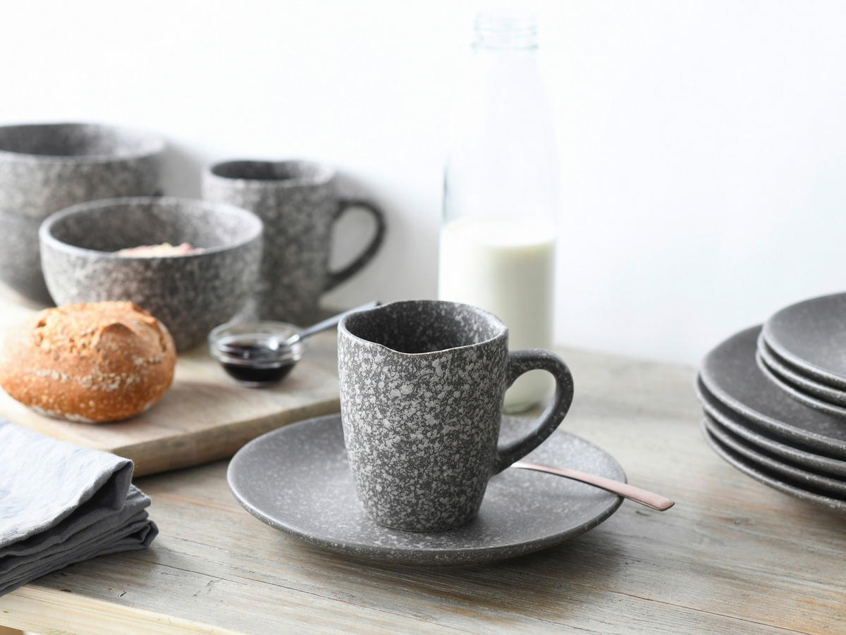 CreaTable Kombiservice GRANIT granit Steinzeug 16 tlg. GRANIT - granit - CreaTable