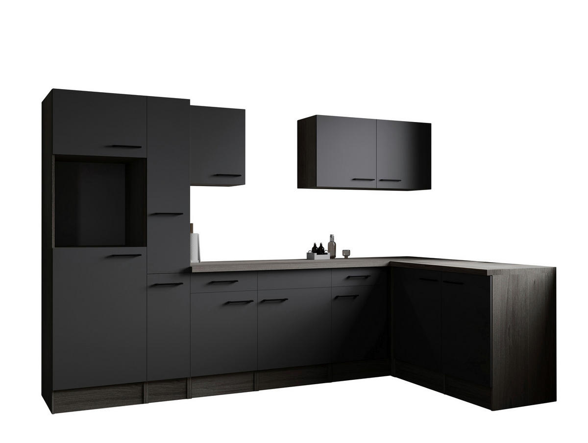 Winkelküche Oliver B/H/T: ca. 310x205x172 cm Oliver - Eiche/grau (310,00/205,00/172,00cm) - Respekta