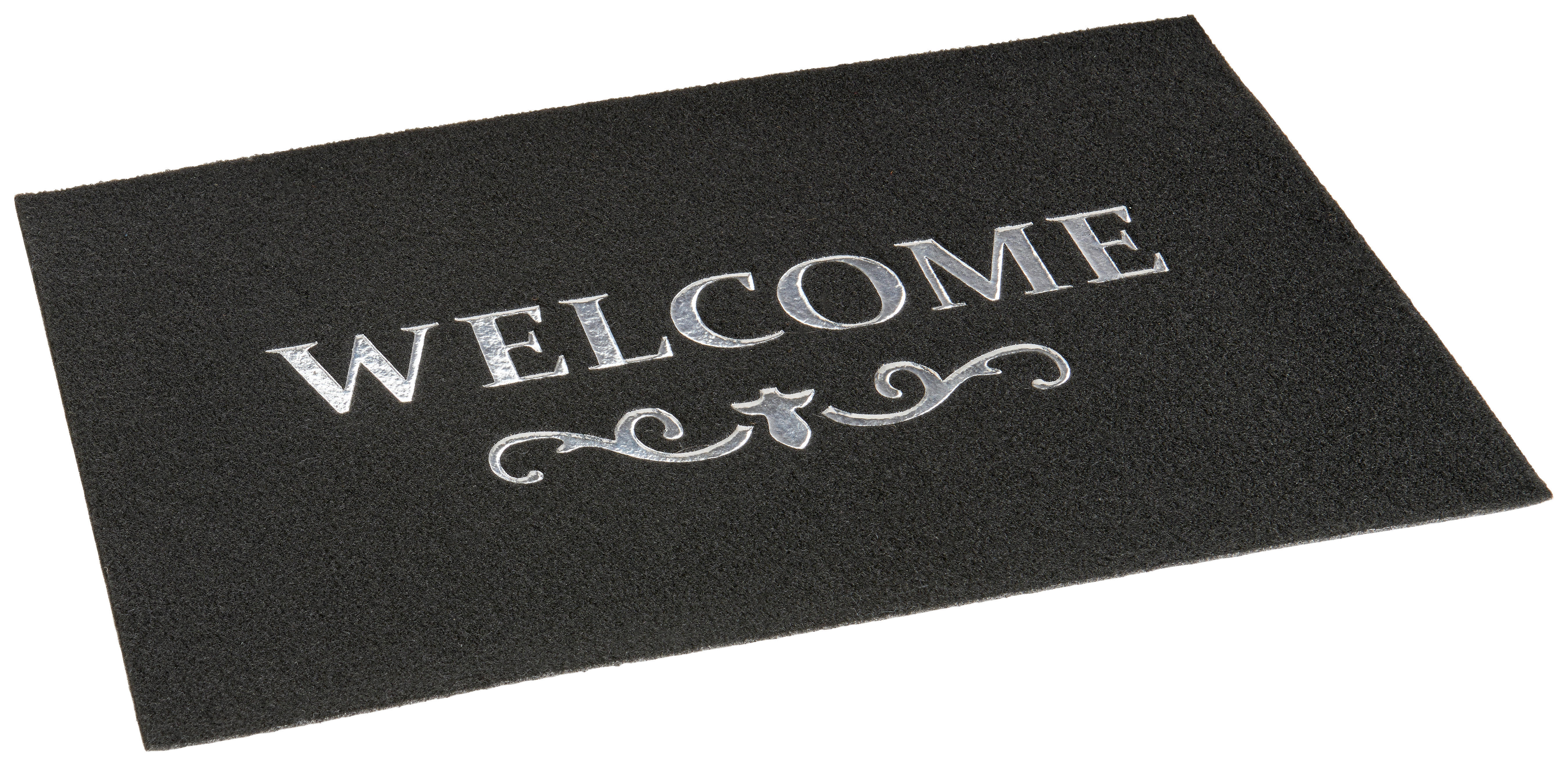 Andiamo Fußmatte Sparkle silber B/L: ca. 40x60 cm Sparkle - silber (40,00/60,00cm) - Andiamo