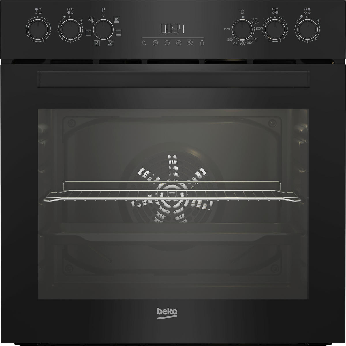 beko Einbauherdset BBUE1732T0B schwarz B/H/T: ca. 59,4x59,5x56,7 cm BBUE1732T0B - schwarz (59,40/59,50/56,70cm) - beko