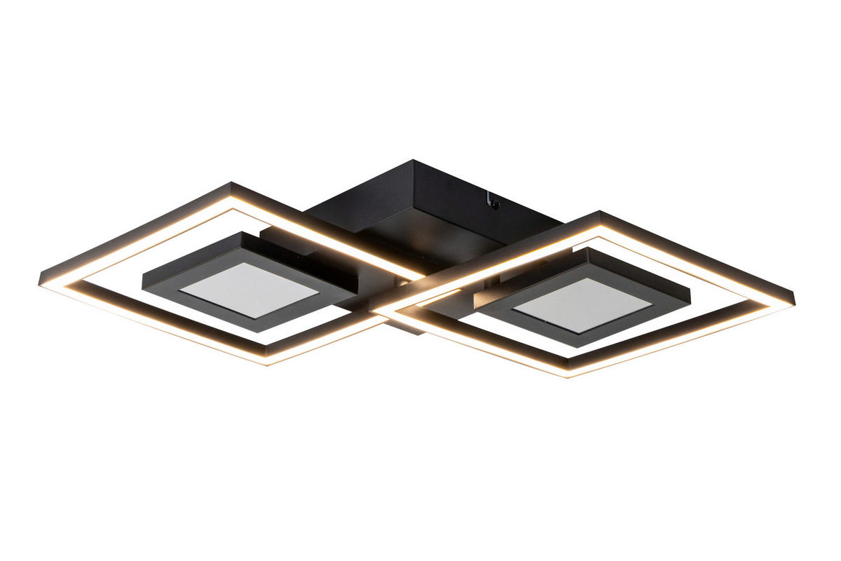 Nolo Deckenleuchte schwarz Metall B/H/L: ca. 35x6x64 cm LED-Deckenleuchte_Kenny - schwarz (64,00/35,00/6,00cm) - Nolo