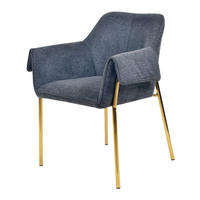 Stuhl Kelsey 101 anthrazit Microfaser B/H/T: ca. 69x82,5x60 cm Kelsey 101 - gold/anthrazit (69,00/82,50/60,00cm) - 360 Living