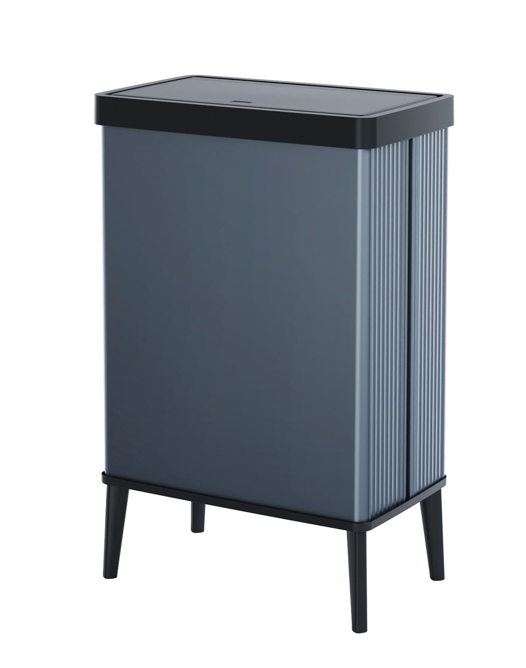 Curver Abfalleimer VERTO High blau B/H/T: ca. 43,5x69x26,5 cm VERTO High - blau (43,50/69,00/26,50cm) - Curver