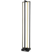 GLOBO LED-Stehleuchte 67195S mattschwarz Kunststoff Metall B/H/T: ca. 20x123x20 cm FLIPS - mattschwarz (20,00/123,00/20,00cm) - GLOBO