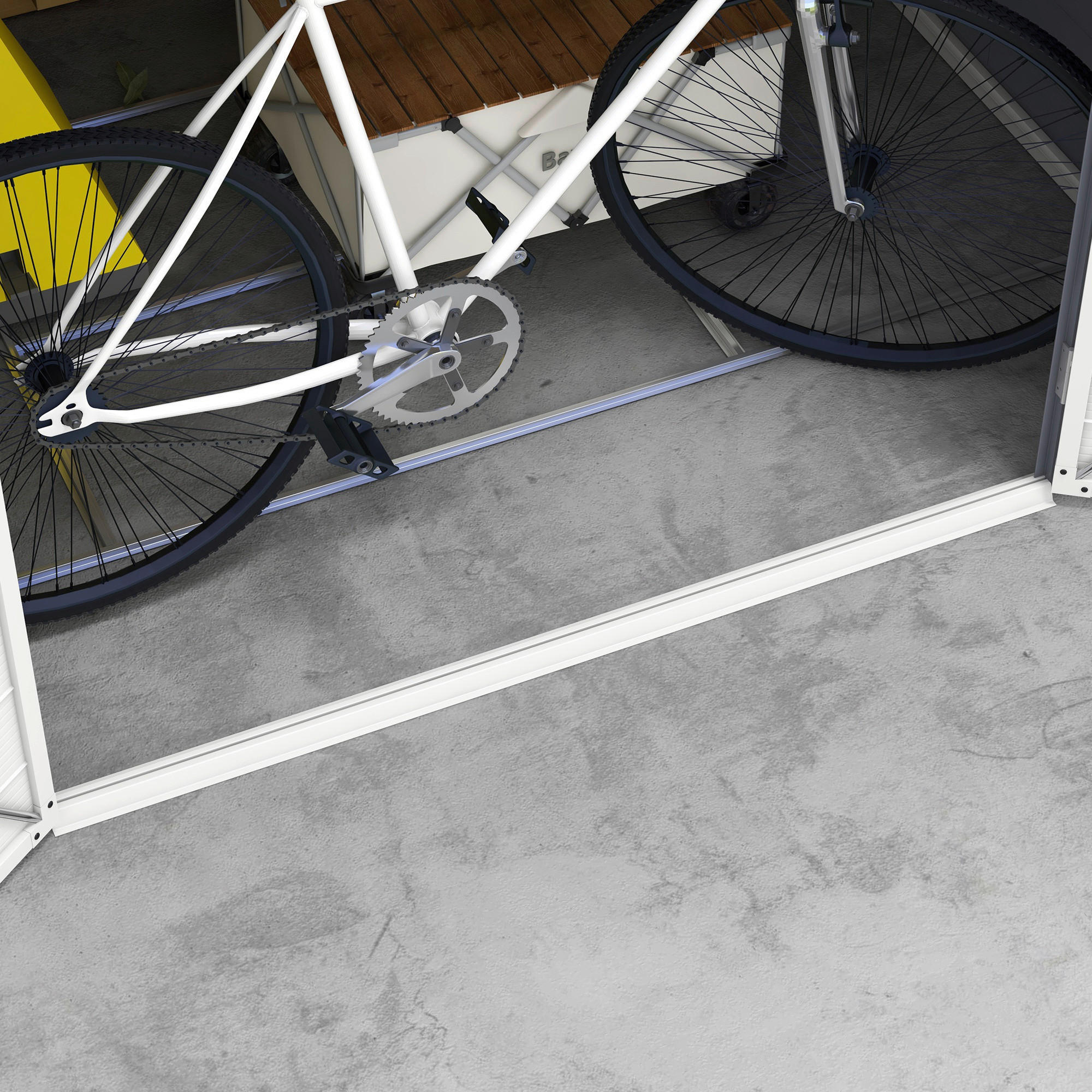 Outsunny Gerätehaus grau Kunststoff B/H...