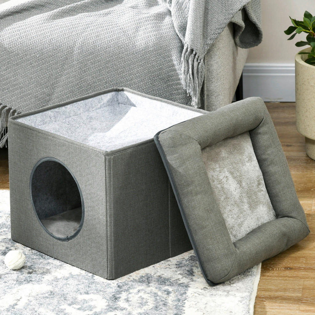 Thumbnail - PawHut Katzen-Zubehör grün Polyester B/H/L: ca. 36,5x36,5x33 cm