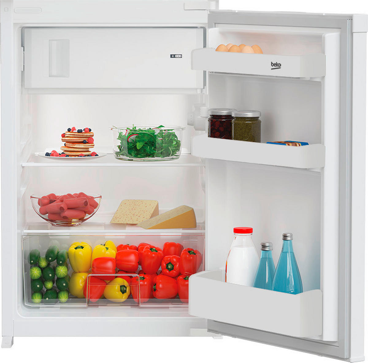 beko Einbaukühlschrank B1754N weiß B/H/T: ca. 54,5x86,6x54,5 cm B1754N - weiß (54,50/86,60/54,50cm) - Beko