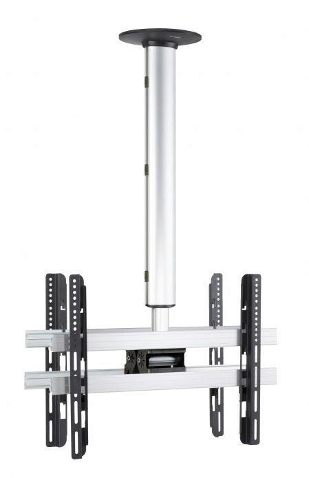 VCM Deckenhalterung Deckenhalterung schwarz silber Deckenhalterung CM4 Mini Double - schwarz/silber - VCM