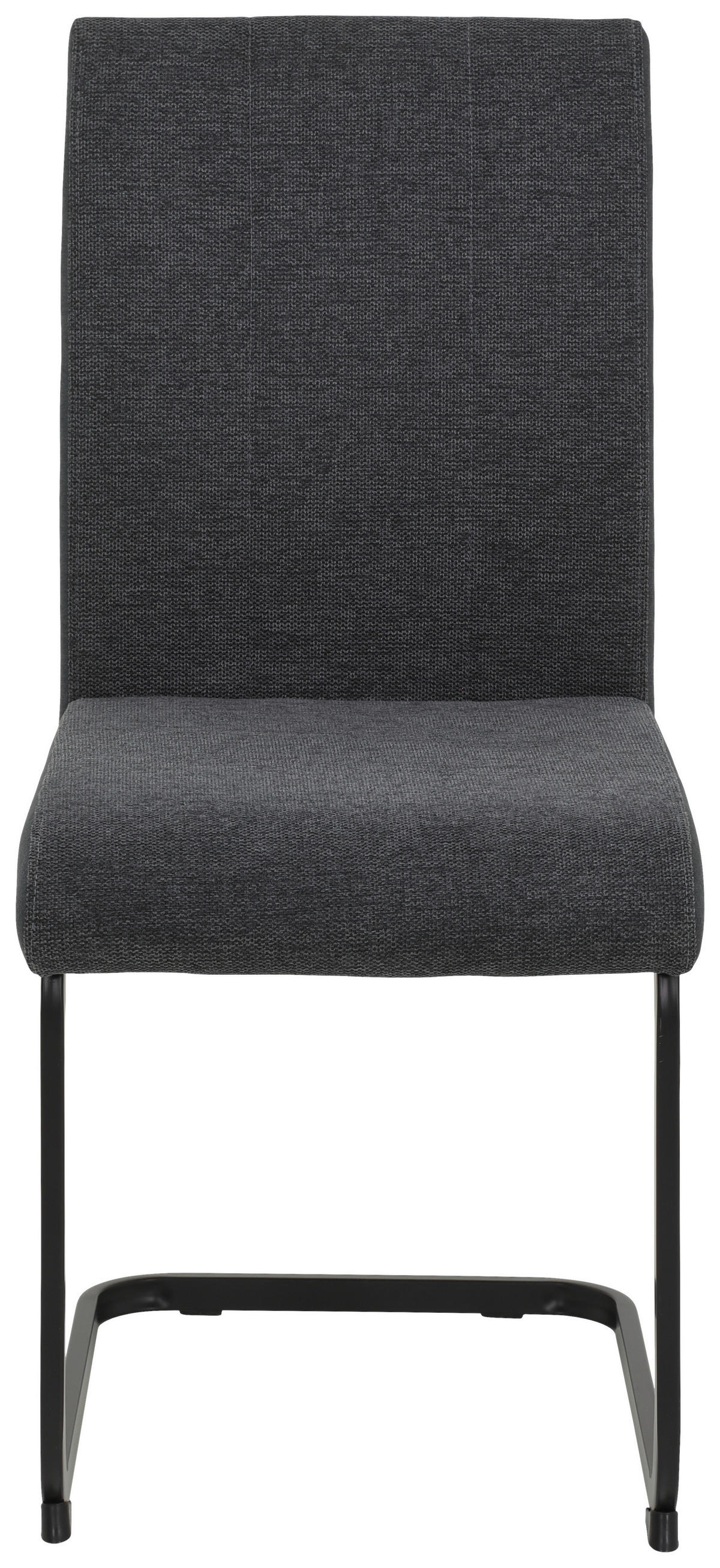 Stuhl 2er Set LINN anthrazit schwarz Webstoff Metall B/H/T: ca. 43x92x52 cm 2er Set LINN - schwarz/anthrazit (43,00/92,00/52,00cm) - Hela