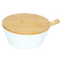 Kesper Salatschale weiß Melamin H/D: ca. 11x26 cm Salatschale - weiß/natur (26,00/11,00cm) - Kesper