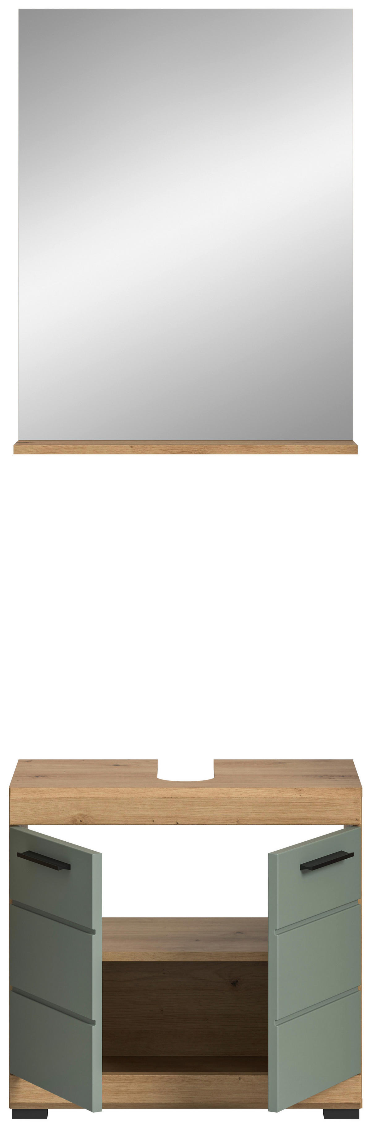 Badezimmer-Set Scout Eiche Artisan Nachbildung salbei Nachbildung B/H/T: ca. 60x191x34 cm Scout - Eiche/salbei (60,00/191,00/34,00cm) - xonox.home