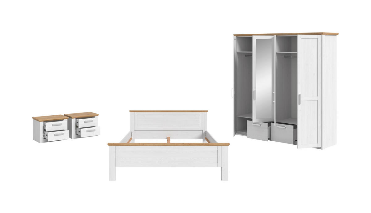 Bettanlage VERONA Sibiu Lärche Nachbildung Eiche Artisan Nachbildung VERONA - Eiche - xonox.home