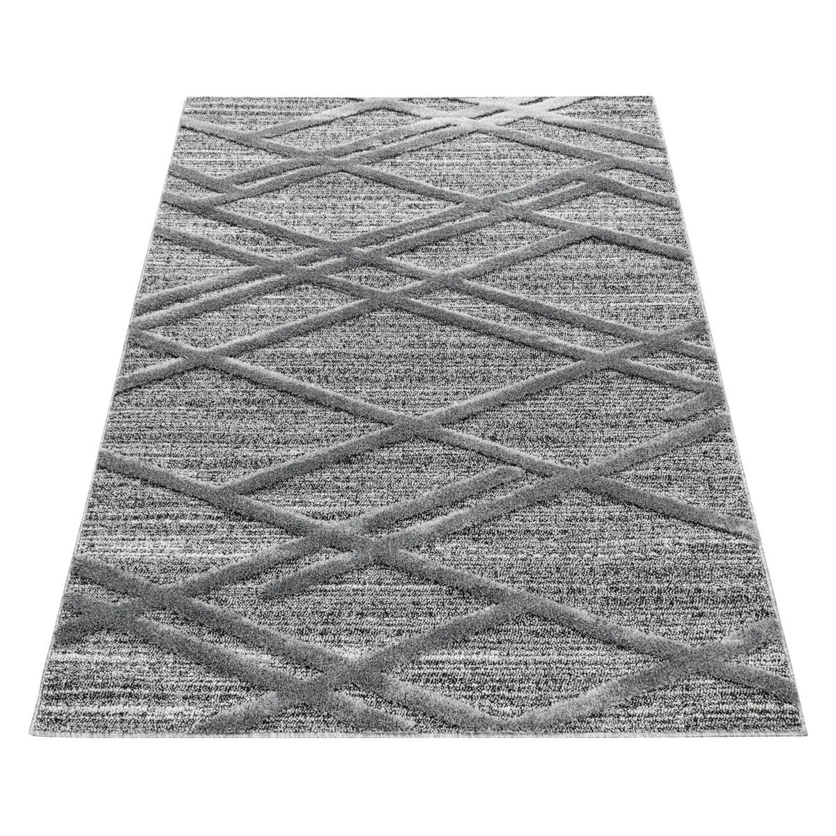 Ayyildiz Teppich PISA grau B/L: ca. 80x250 cm PISA - grau (80,00/250,00cm) - Ayyildiz