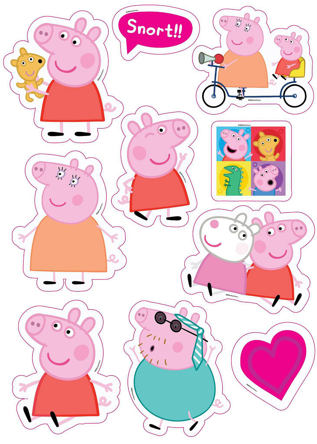 Wandsticker Peppa Pig B/L: ca. 50x70 cm Wandsticker_Peppa_Wutz - (50,00/70,00cm)