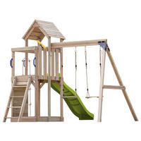 AXI Spielturm Moos grün B/H/L: ca. 342x267x375 cm Moos - braun/grün (375,00/342,00/267,00cm) - AXI
