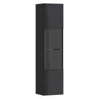 Vitrine Otis schwarz Hochglanz B/H/T: ca. 30x130x35 cm Otis - schwarz (30,00/130,00/35,00cm)