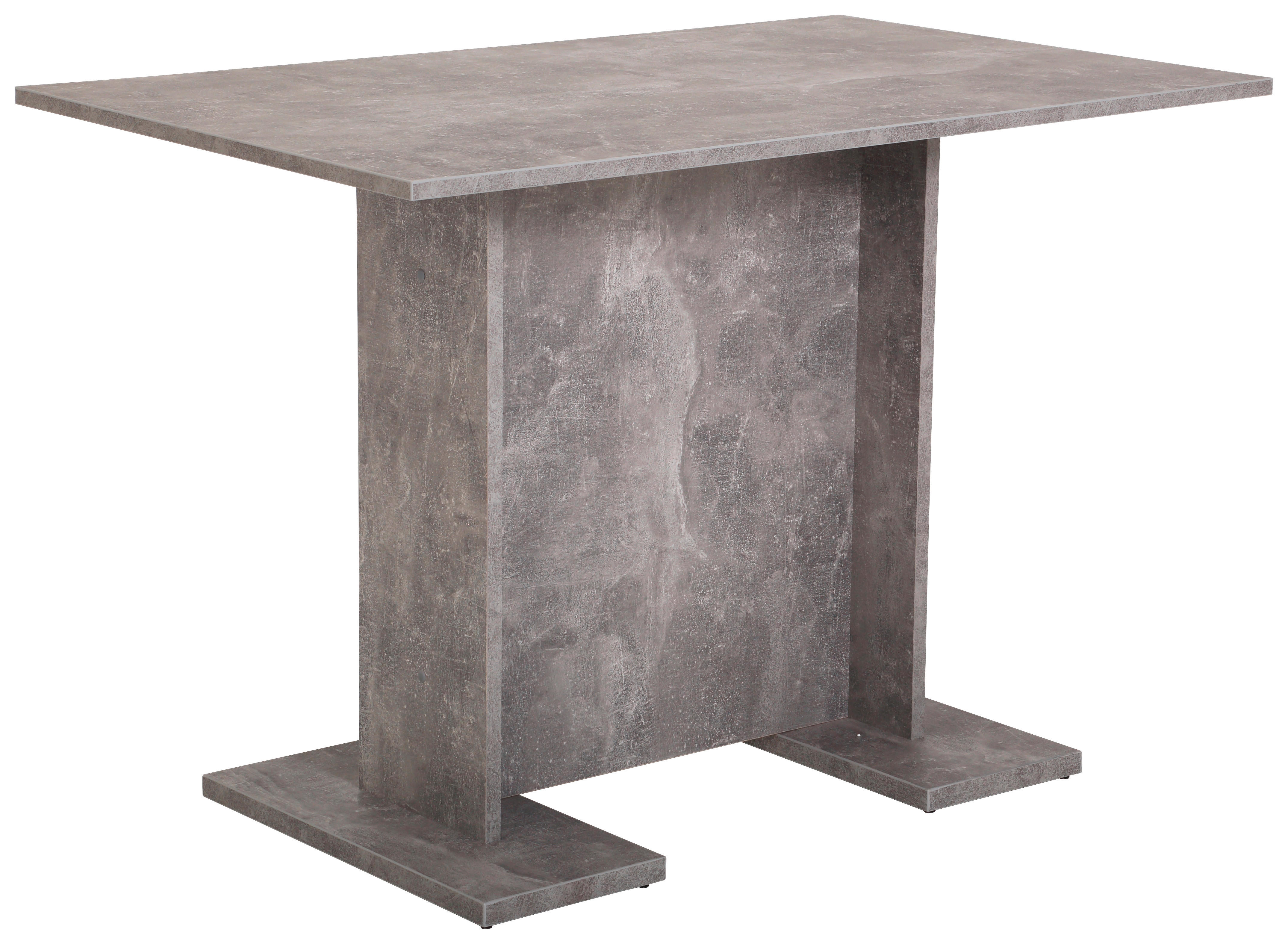 Säulenesstisch Ines Beton Optik B/H/T: ca. 108x75x68 cm Ines - (108,00/75,00/68,00cm)
