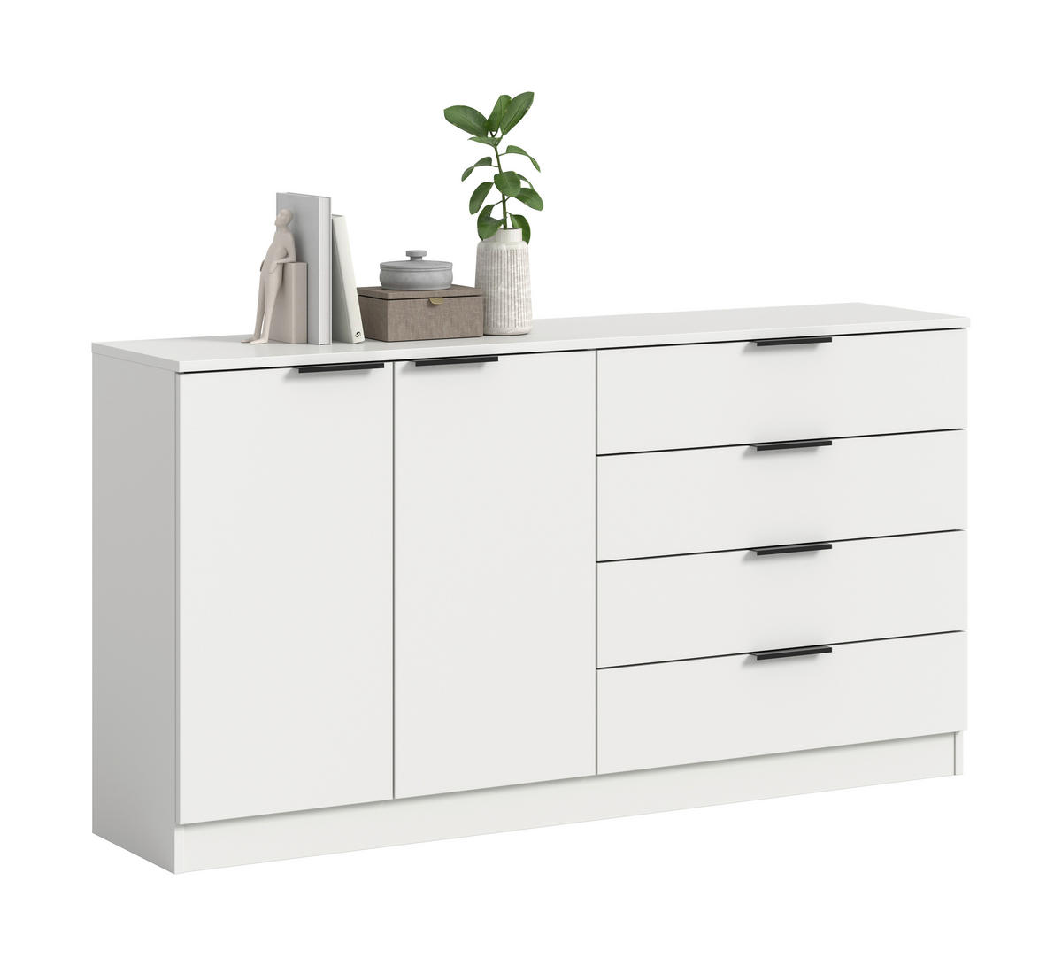 Kommode KOPENHAGEN weiß B/H/T: ca. 148x80x35 cm KOPENHAGEN - weiß (148,00/80,00/35,00cm) - xonox.home