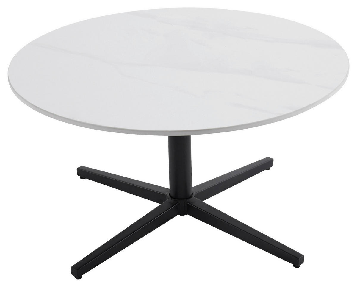 Couchtisch CUP schwarz weiß H/D: ca. 36,5x70 cm CUP - weiß/schwarz (70,00/36,50cm) - byLIVING