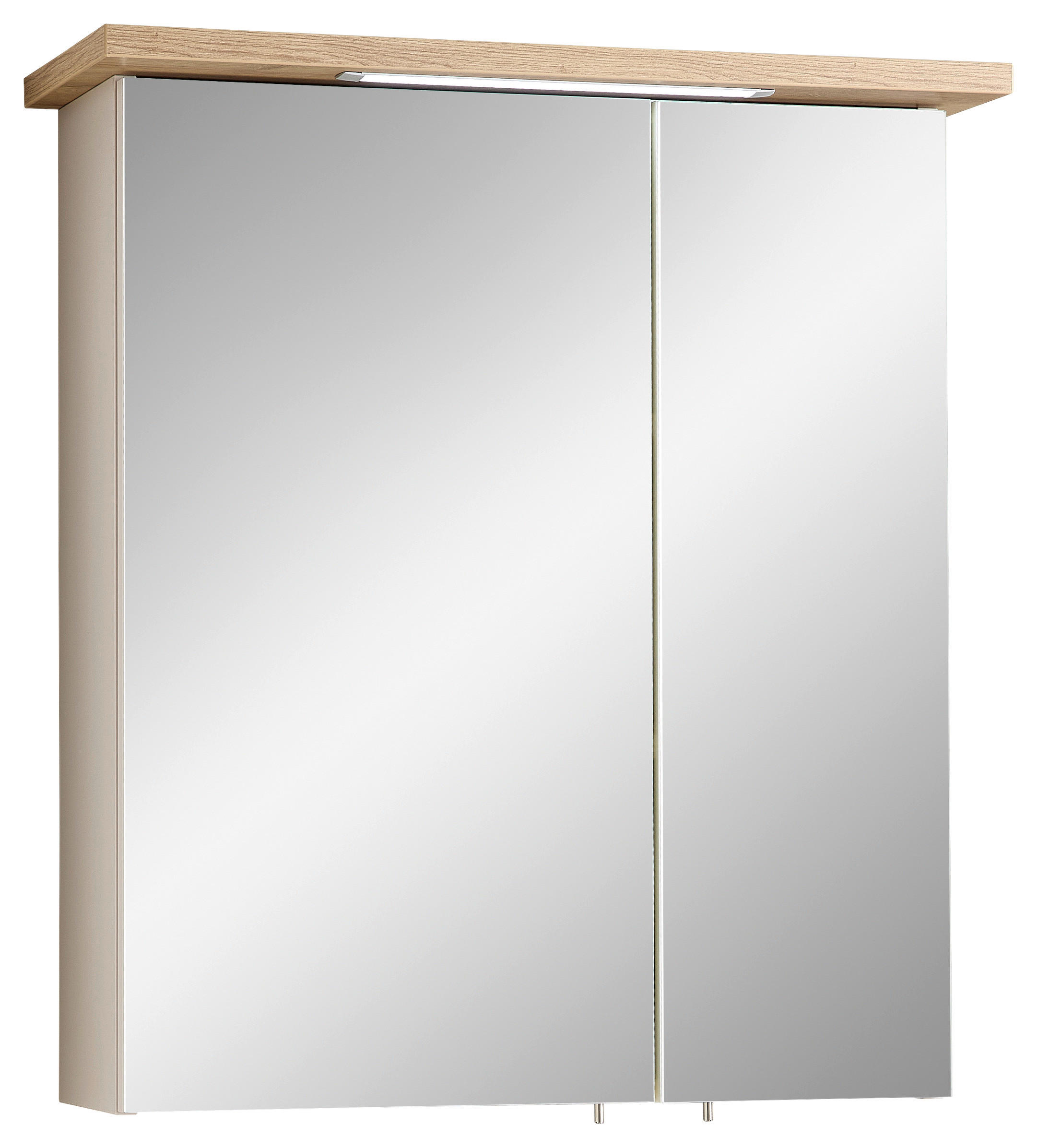 Spiegelschrank Quickset 966 Rivera Eiche Nachbildung creme B/H/T: ca. 60x72x20 cm Quickset 966 - creme/Rivera Eiche (60,00/72,00/20,00cm)