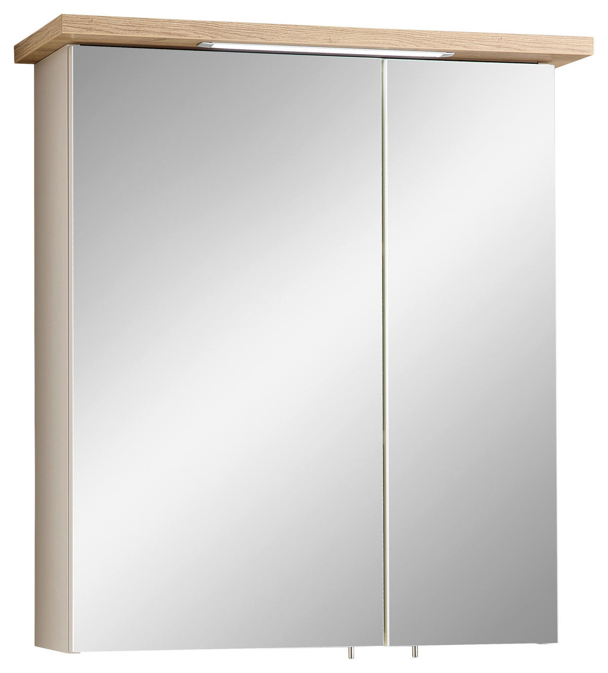 Spiegelschrank Quickset 966 Rivera Eiche Nachbildung creme B/H/T: ca. 60x72x20 cm Quickset 966 - creme/Rivera Eiche (60,00/72,00/20,00cm)