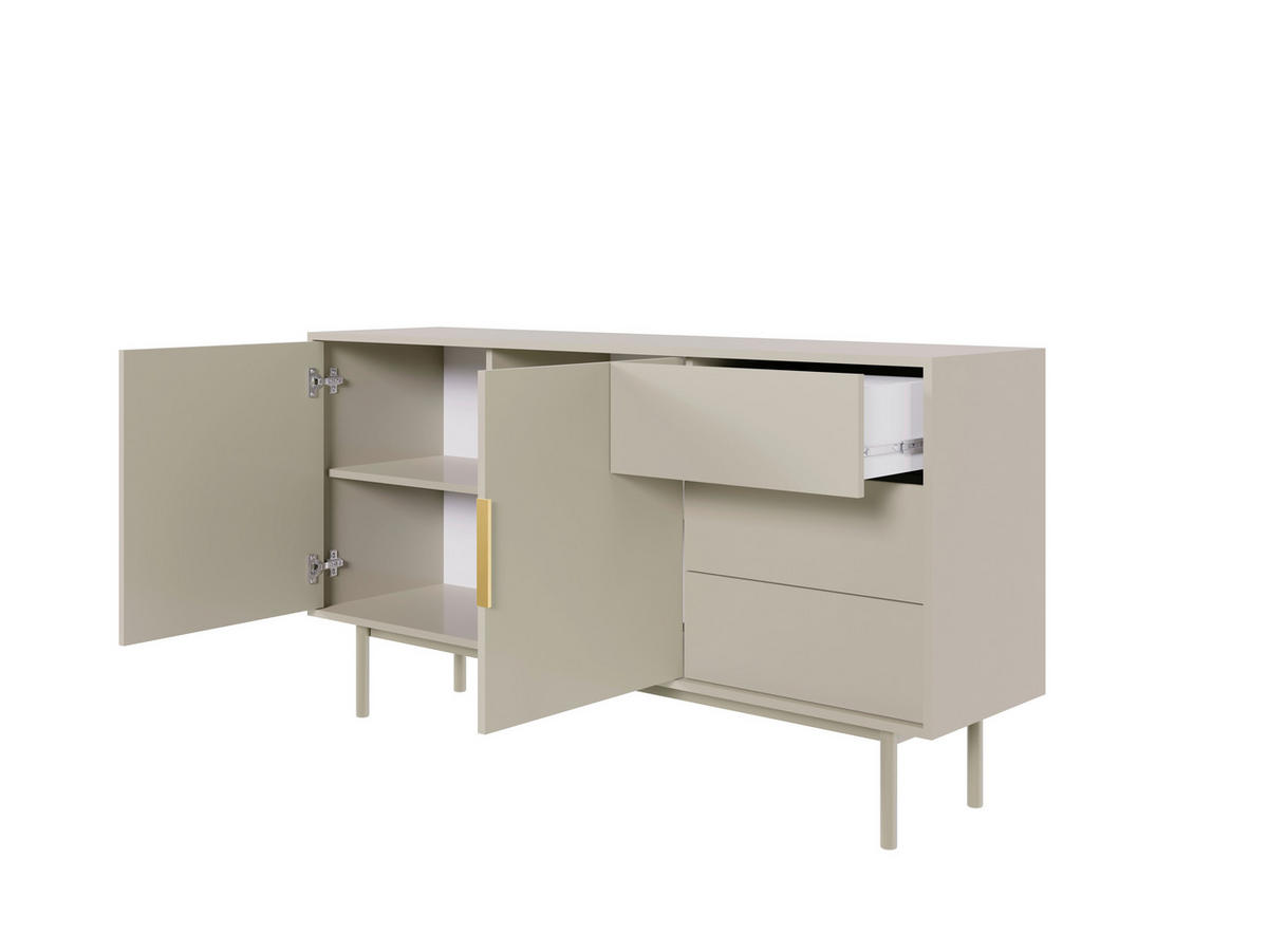 Kommode VIVA Cashmere B/H/T: ca. 154x82x39 cm VIVA - Cashmere (154,00/82,00/39,00cm) - WIPMEB