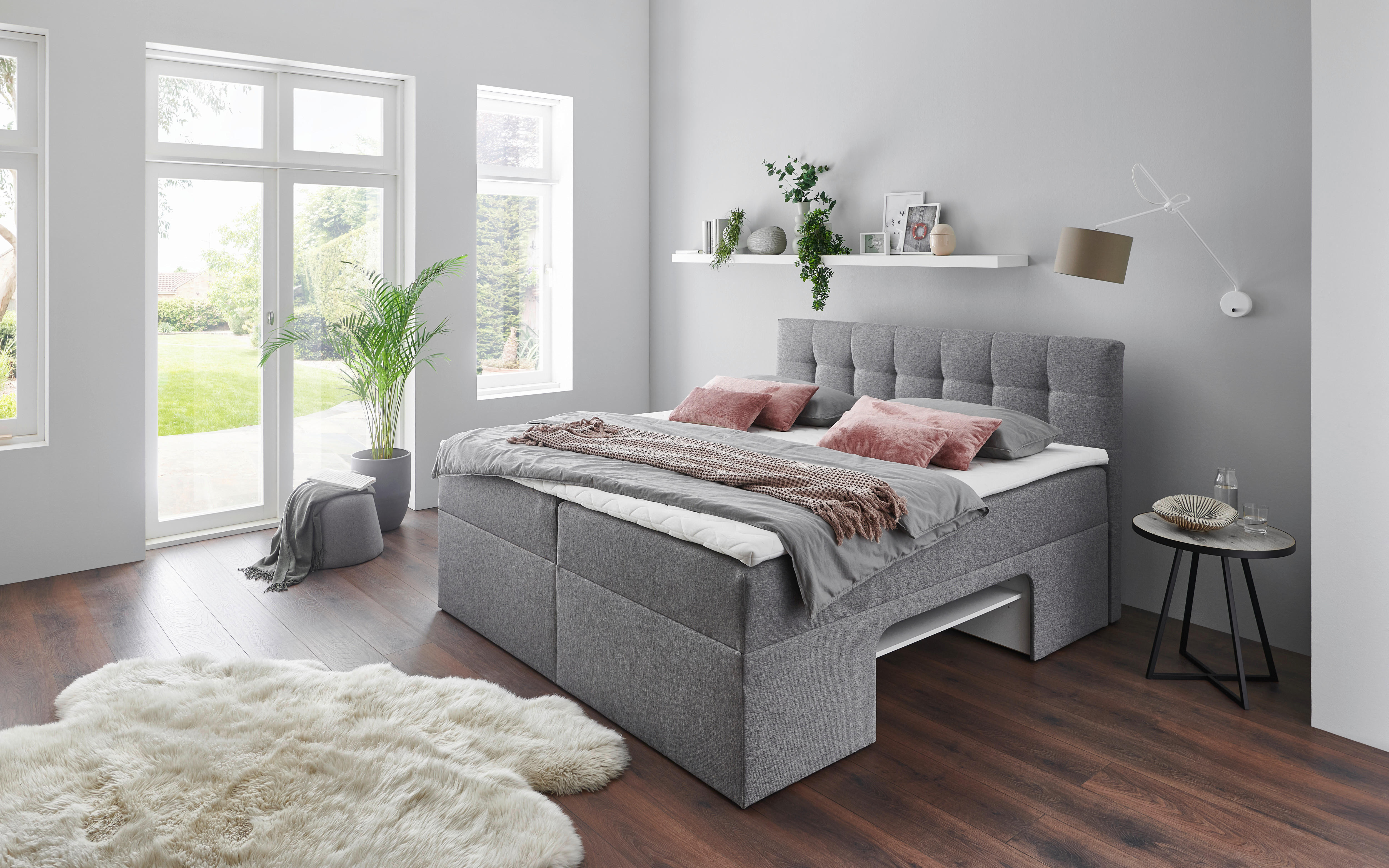 Boxbett Shelfie I hellgrau Shelfie I - hellgrau (180,00/112,00/210,00cm)