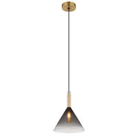 GLOBO Pendelleuchte messing klar Metall H/D: ca. 120x20 cm G9 1 Brennstellen ELISABETH - klar/messing (20,00/120,00cm) - GLOBO