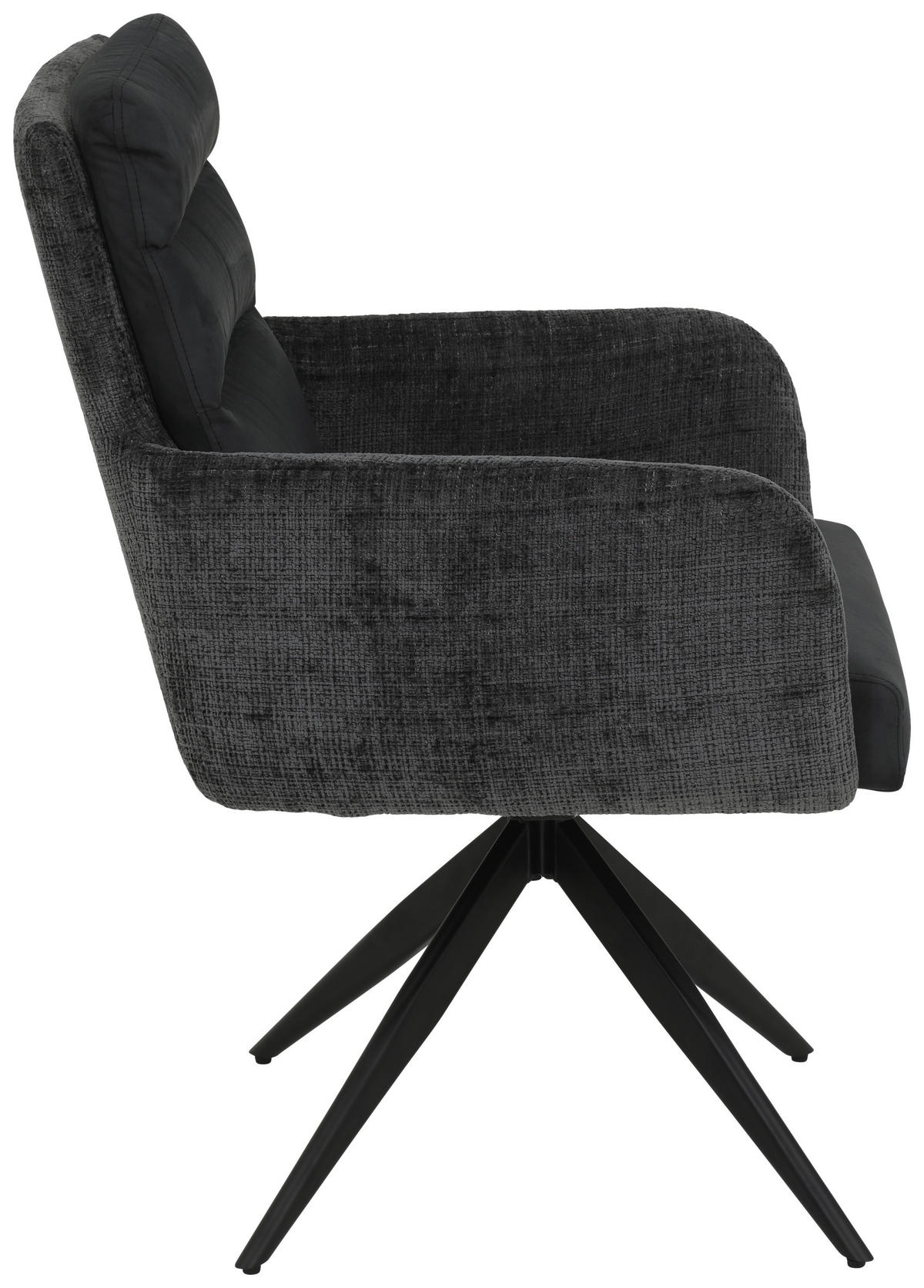 Armlehnstuhl Leandra, 2er-Set anthrazit Microfaser Webstoff B/H/T: ca. 63x92x69 cm Leandra, 2er-Set - anthrazit (63,00/92,00/69,00cm) - Hela