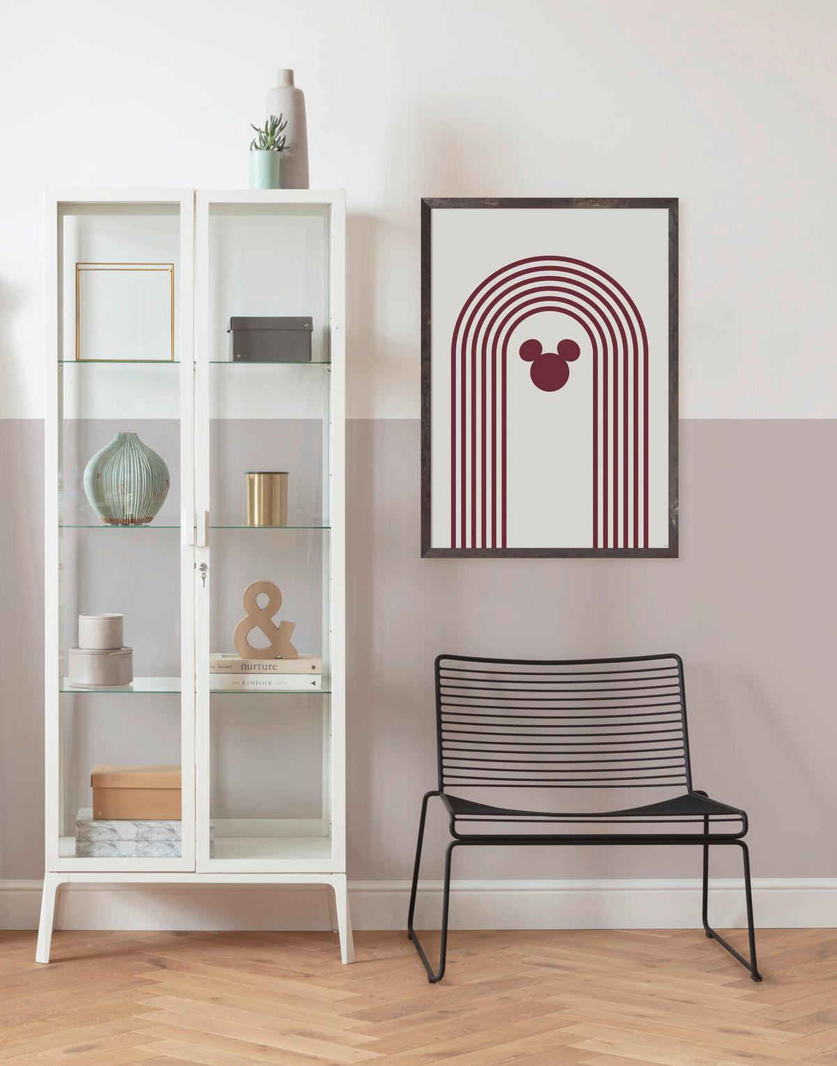 Komar Poster Minimal Mickey Disney B/L: ca. 30x40 cm Minimal Mickey - (30,00/40,00cm) - Komar