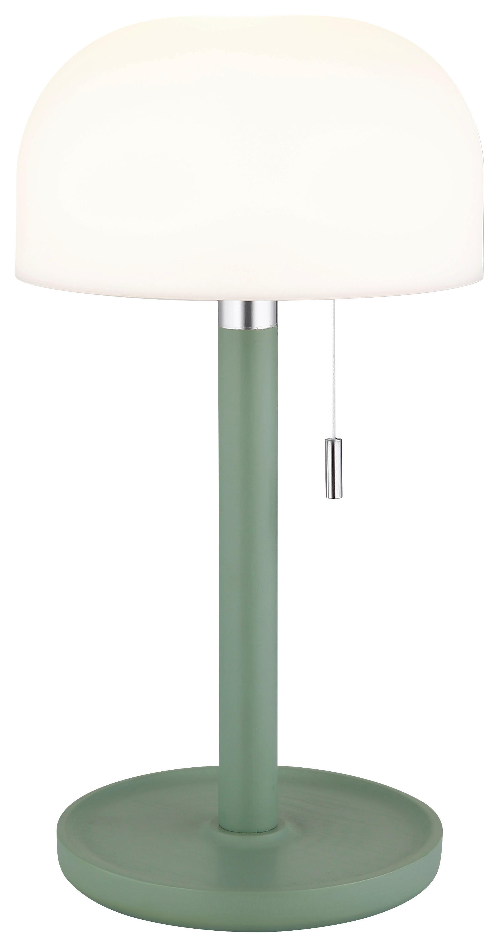 GLOBO LED-Tischleuchte NORMAN 21016B grün weiß Opal Kunststoff Bambus H/D: ca. 28x15 cm 1 Brennstellen NORMAN - weiß/Opal (15,00/28,00cm) - GLOBO