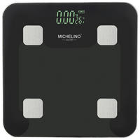 MICHELINO Personenwaage anthrazit Glas B/L: ca. 30x30 cm Personenwaage_Digital - anthrazit (30,00/30,00cm) - MICHELINO