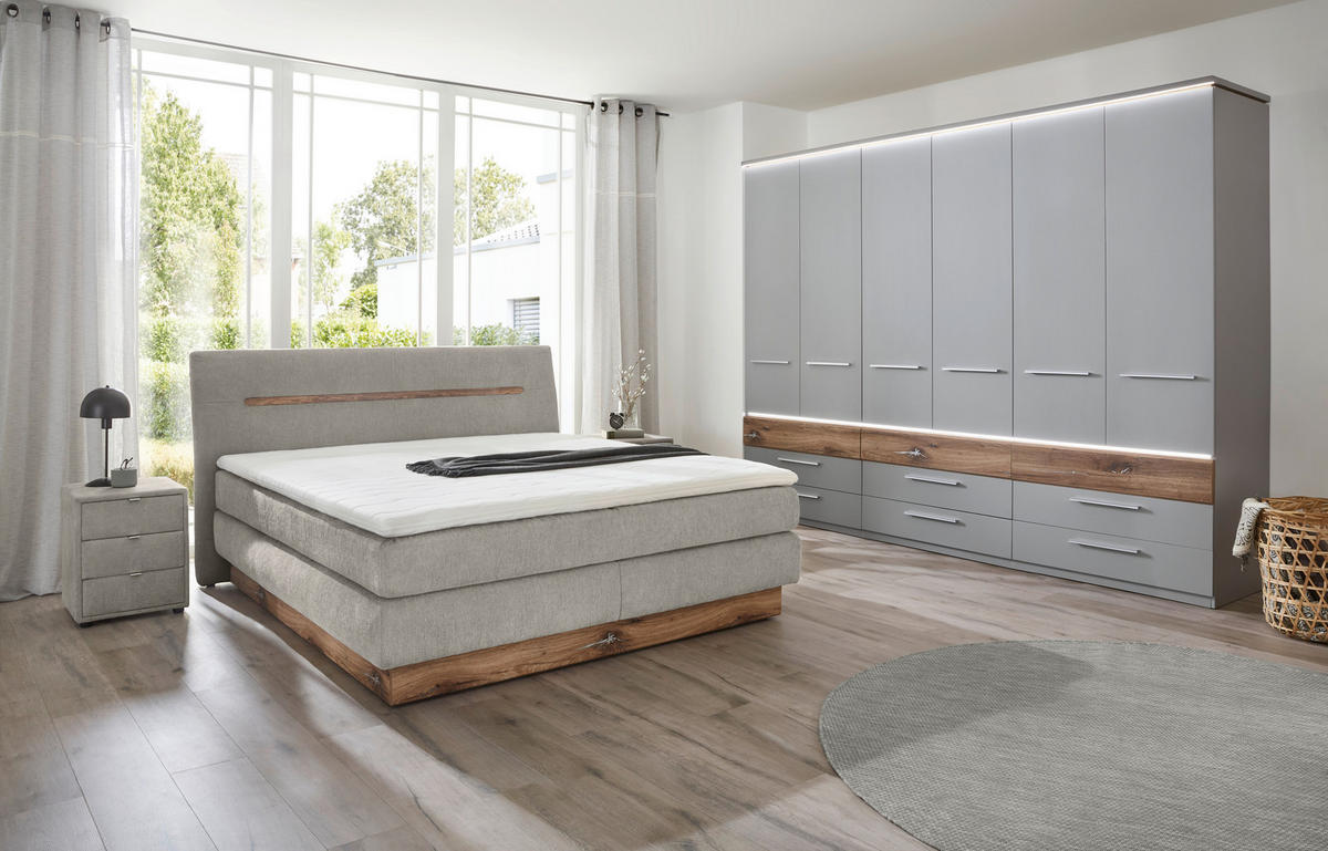 Kleiderschrank Tulsa Arktisgrau Oak Flagstaff Nachbildung B/H/T: ca. 301x229x61 cm Tulsa - Arktisgrau/Oak (301,00/229,00/61,00cm)