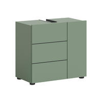 Waschbeckenunterschrank VIRA grün schwarz B/H/T: ca. 60x57x34 cm VIRA - schwarz/grün (60,00/57,00/34,00cm) - xonox.home