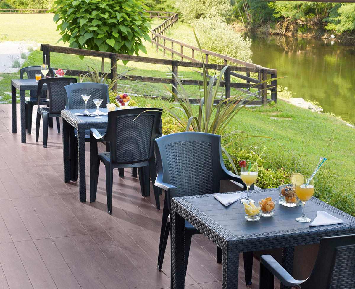 Gartensitzgruppe Eden + King anthrazit Kunststoff Eden + King - anthrazit