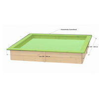 Grasekamp Abdeckung für Sandkasten grün Kunststoff B/H/L: ca. 20x4x20 cm Abdeckung_Sandkasten - grün (20,00/20,00/4,00cm) - Grasekamp