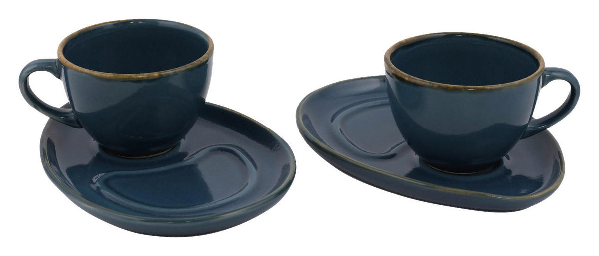 HermiaConcept Kaffeetassen-Set Hephaestus 4-tlg. multicolor Keramik Hephaestus 4-tlg. - multicolor - HermiaConcept