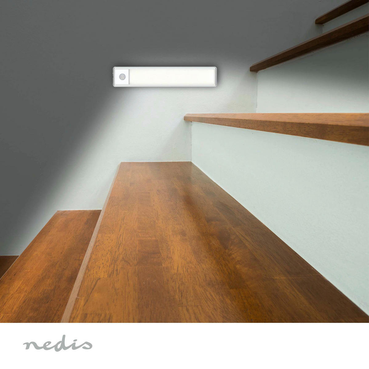 Nedis Schrankleuchte silber Aluminium Polycarbonat B/H/L: ca. 4x20,5x1,4 cm Schrankleuchte_Nedis - silber (1,40/4,00/20,50cm) - Nedis